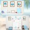 4 Set Ocean Embroidery Kit for Beginners Adults Embroidery Starter Kit Ocean Beach Patterns Hand Crewel Embroidery Kit Cross Stitch Kits 7.9 x 7.9 inches
